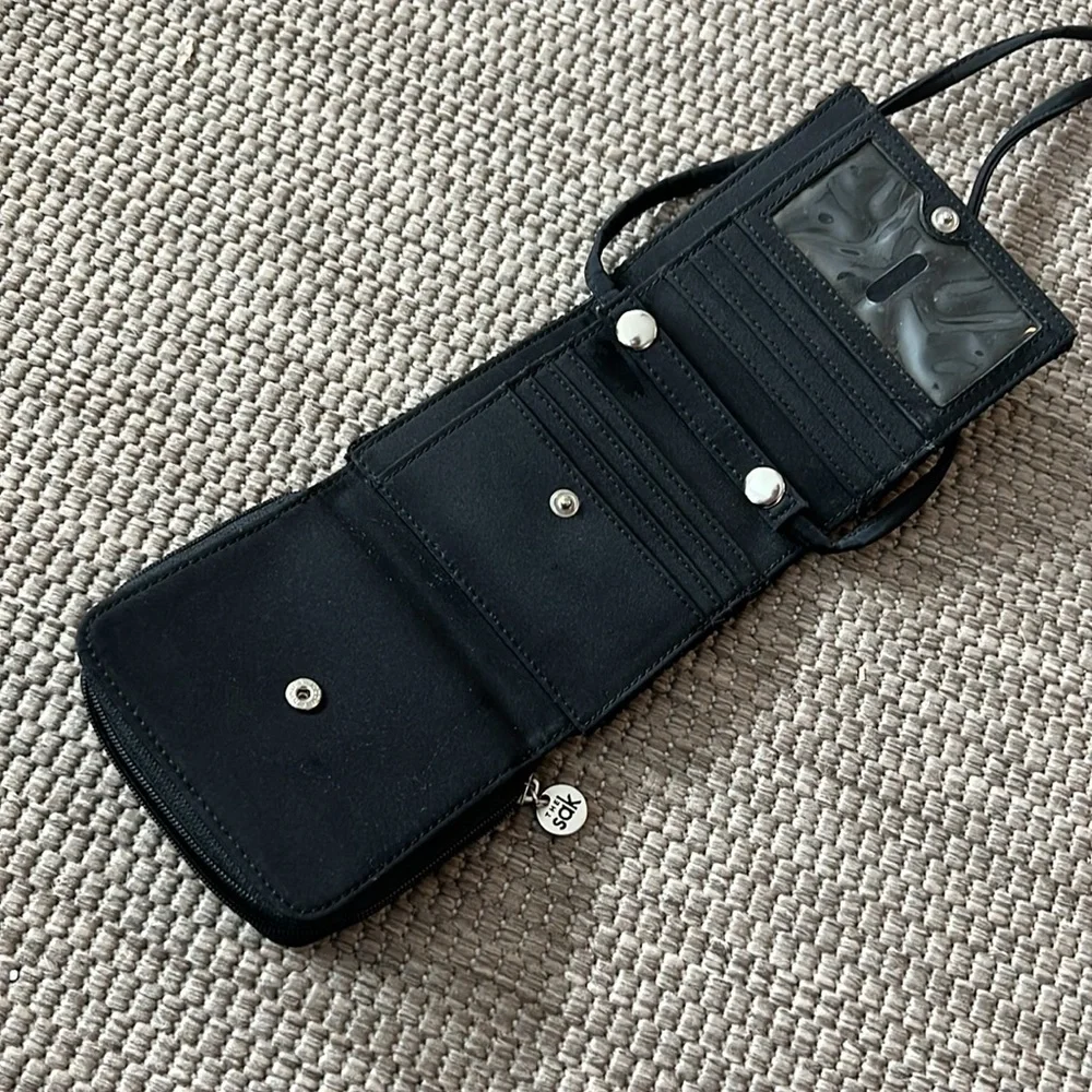 The Sak black crochet Small wallet bag